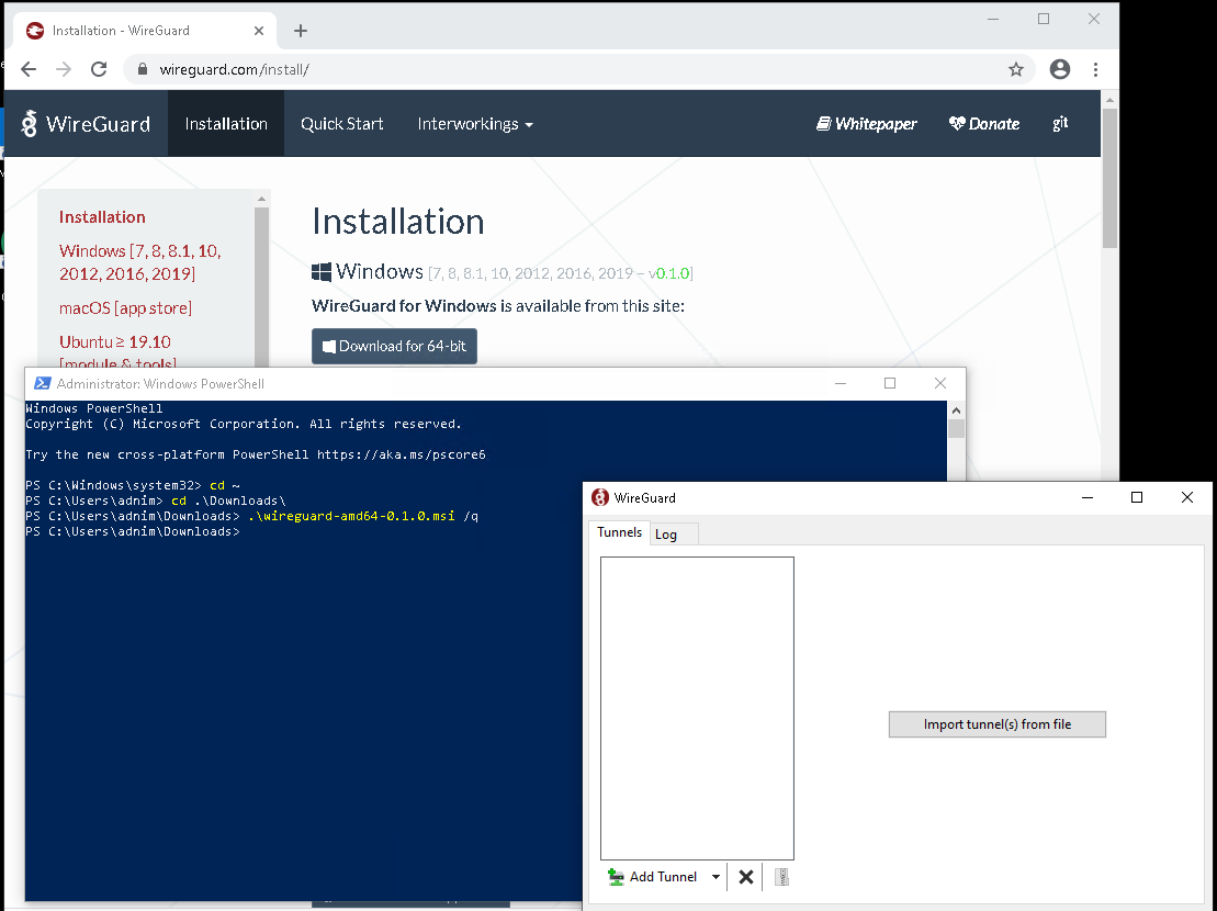 Featured image of post Getting WireGuard on Windows - quietly
